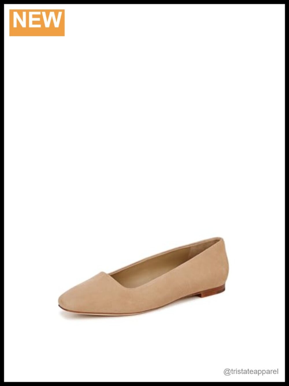Suede Square Toe Ballet Flats Slip On Casual Walking Shoes